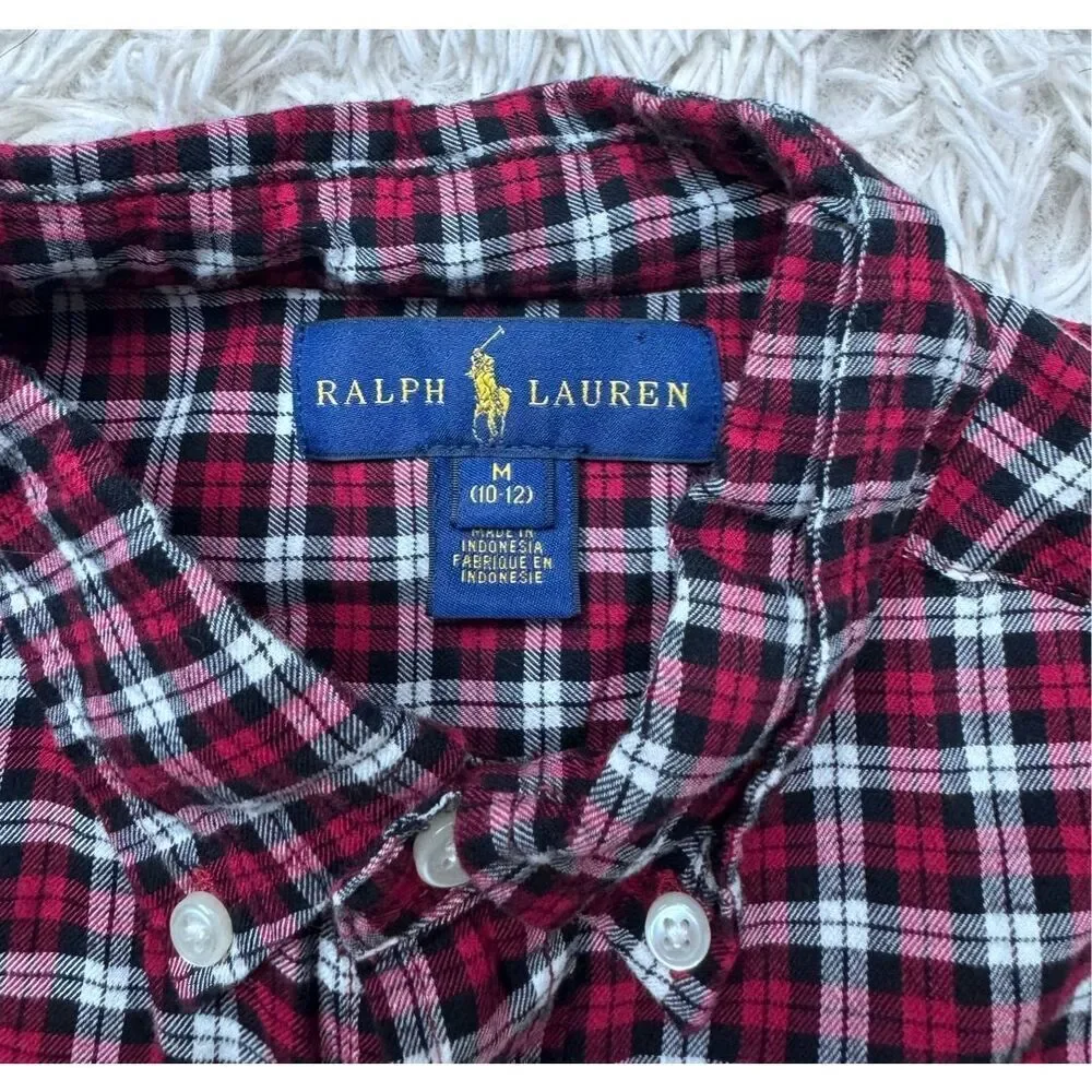 3 piece boys button down dress shirts & vest bundle size 10-12 by Ralph Lauren